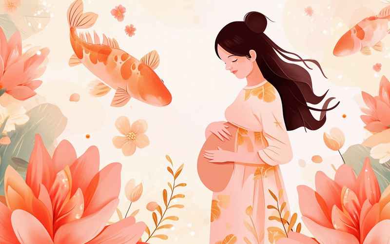孕妇挺着大肚子涨奶分娩在即急切期待新生命降临