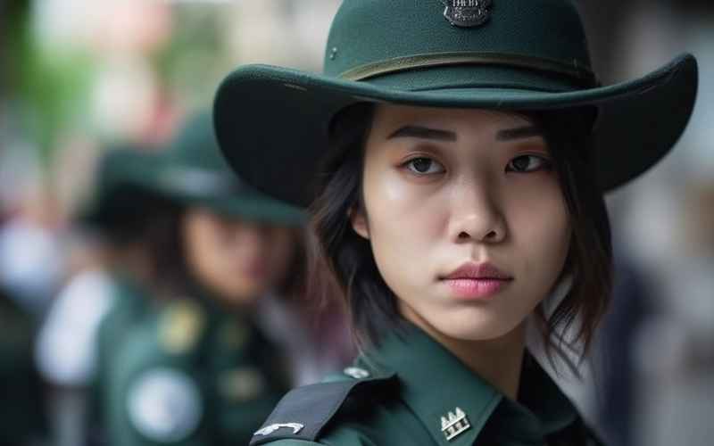 印度女兵打破传统束缚展现现代女性风采