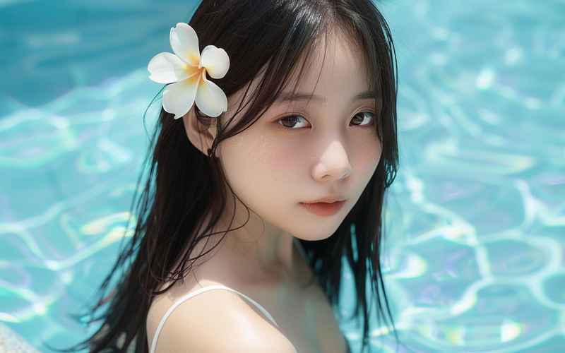 夏日清凉比基尼美女泳池写真集锦