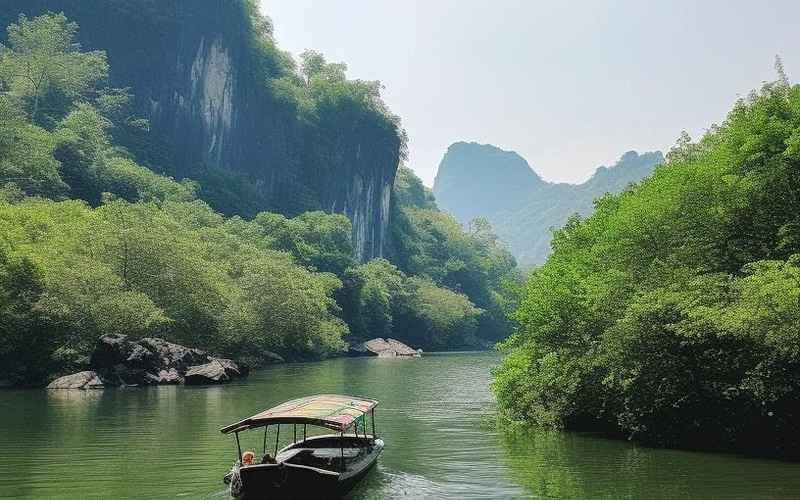 桃花源洞口荒草萋萋掩映千年无忧秘境寻幽探胜