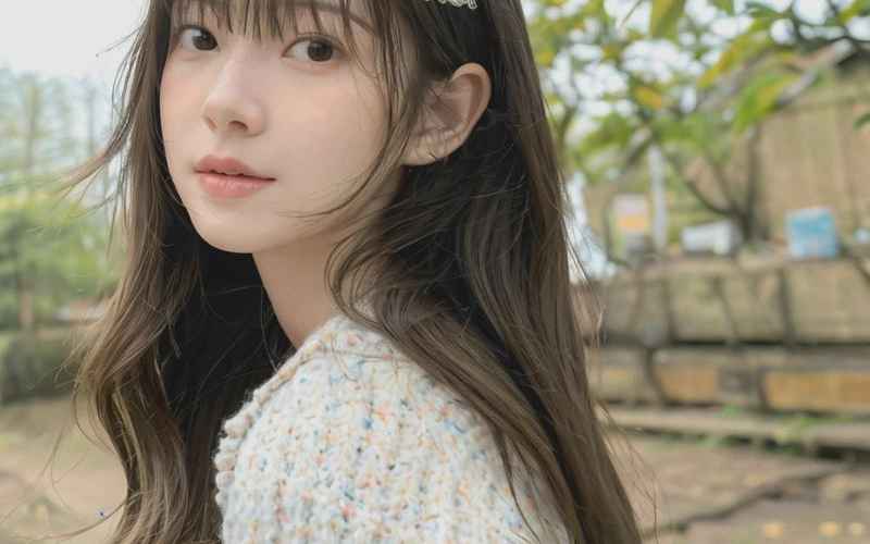 男生总爱轻夹女生发丝的温柔小动作