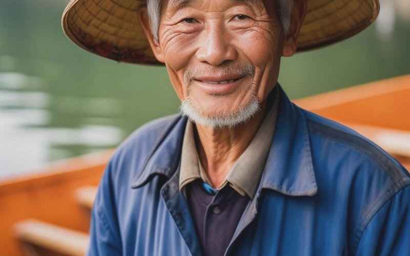 老人船上弄雨荷第十二集：暮年渔舟荷影情深