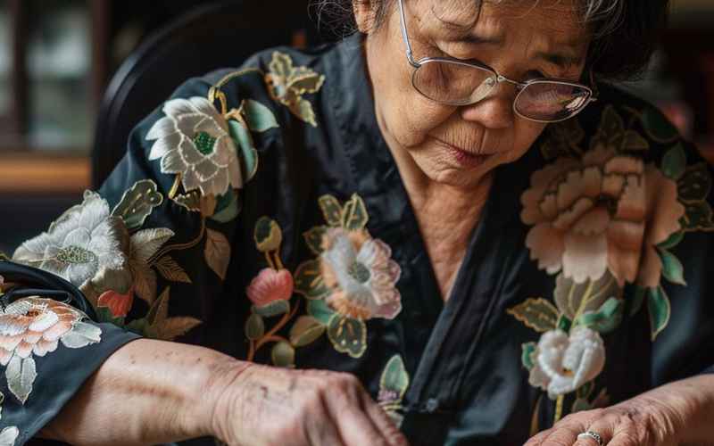 《姨母绣感中字4：针线交织的温情记忆与岁月芳华》